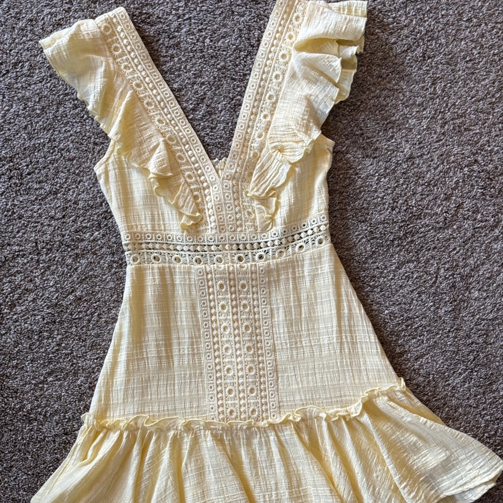 Yellow cotton dress